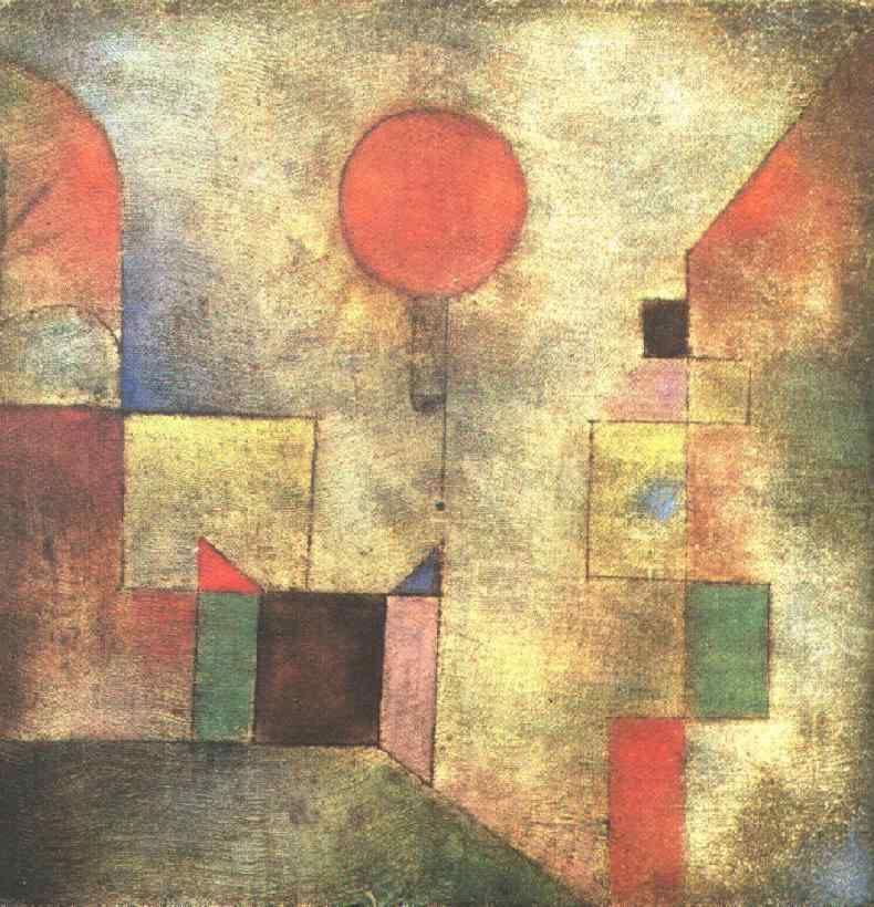 790x820 Red Balloon By Paul Klee - Red Balloon Painting