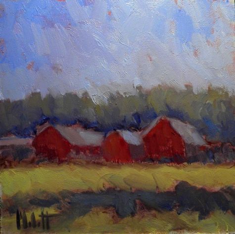 Red Barn Oil Painting at PaintingValley.com | Explore collection of Red ...