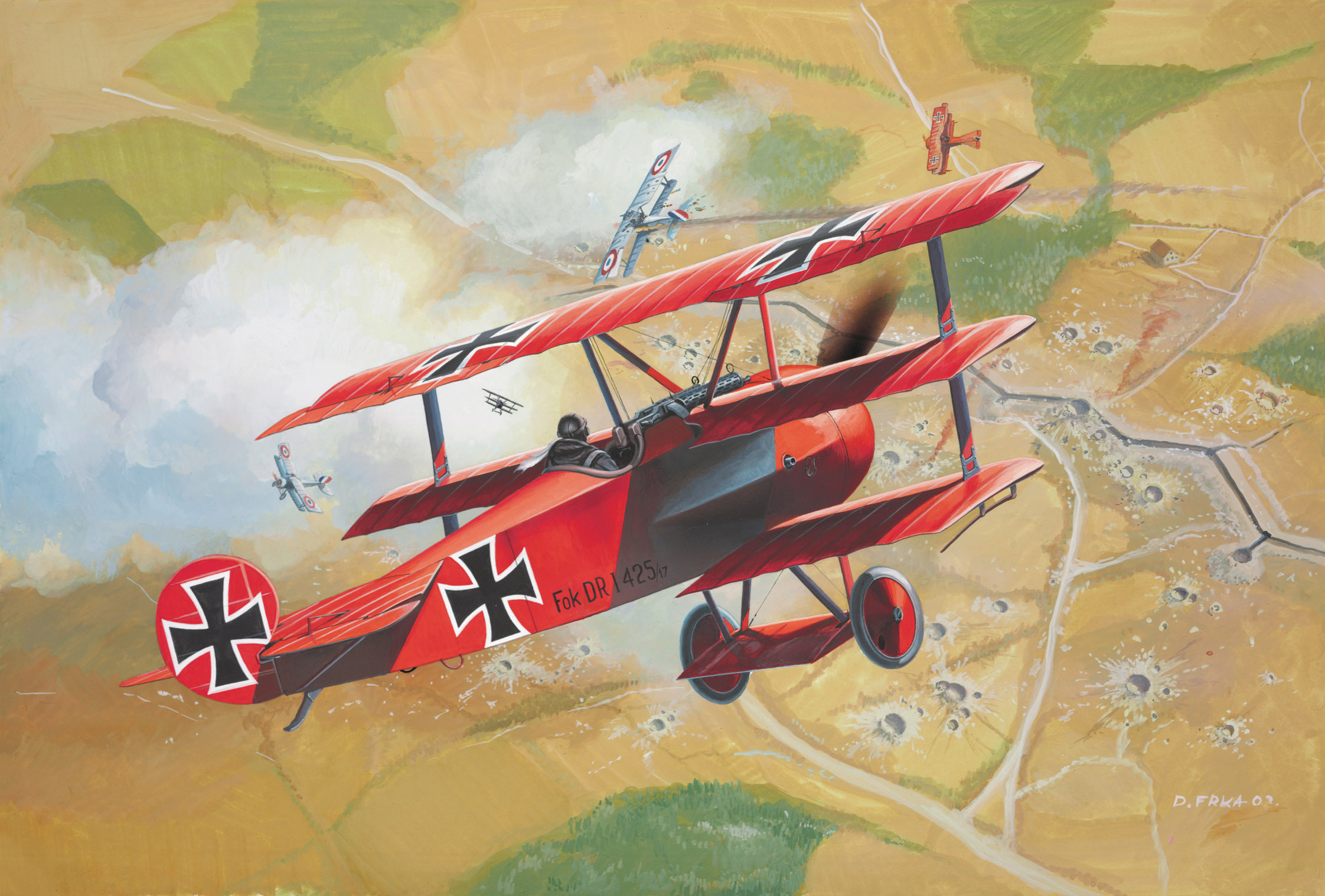 2244x1519 Searching For The Red Baron The Tactical Air Network - Red Baron Painting