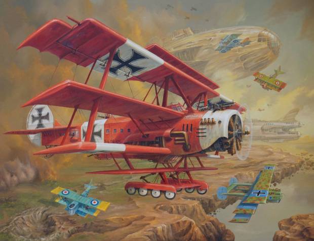 620x477 Giclee - Red Baron Painting