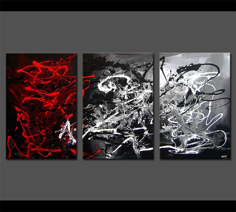 750x675 Painting - Red Black Painting