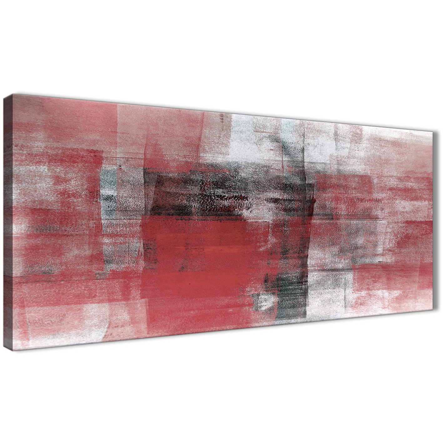 1417x1417 Red Black White Painting Living Room Canvas Wall Art Accessories - Red Black Painting