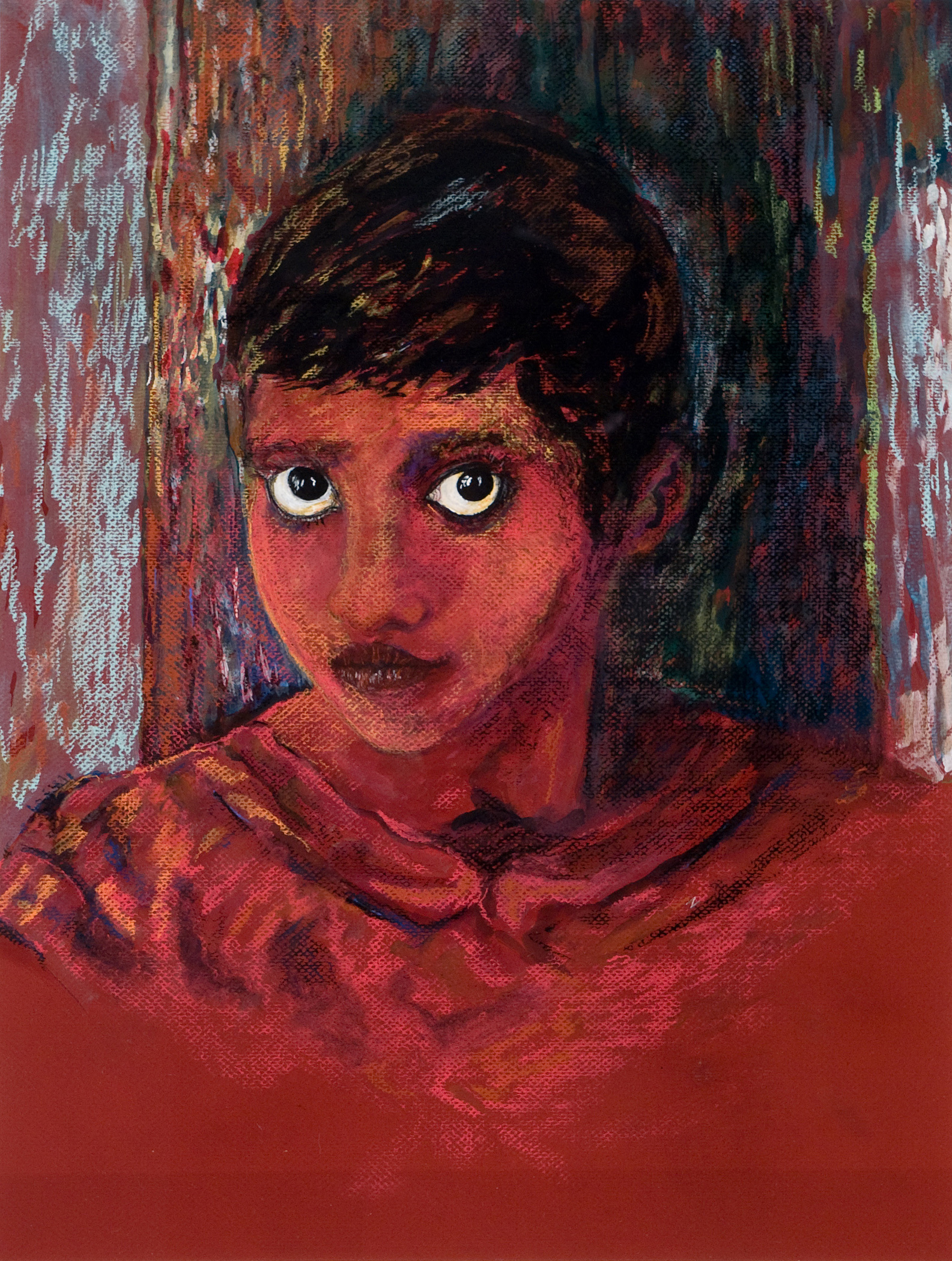 Red Boy Painting