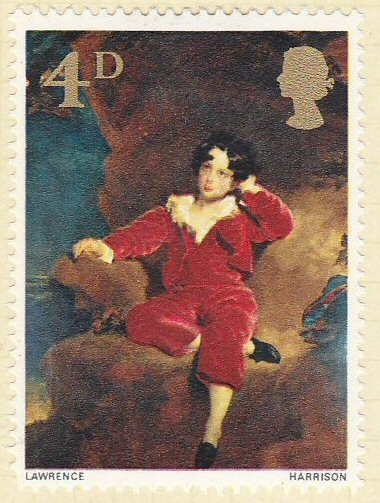 380x503 Master Lambton The Red Boy Painting Royal Mail Postage - Red Boy Painting