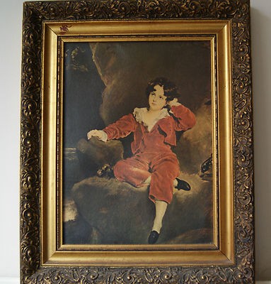 383x400 Master Lambton Signed Painting - Red Boy Painting