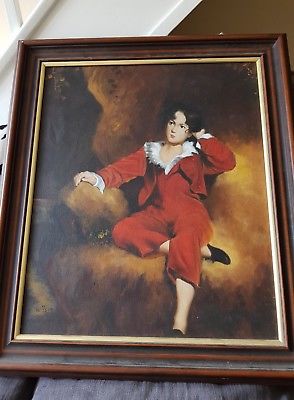 294x400 Portrait Of Master Charles William Lambton - Red Boy Painting