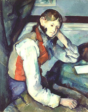 300x379 The Boy In The Red Vest - Red Boy Painting