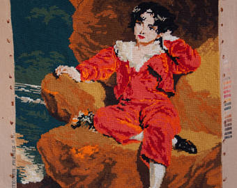 340x270 Vintage Framed Print The Red Boy By Sir Thomas Lawrence - Red Boy Painting