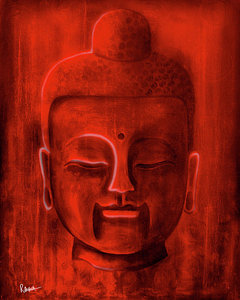 240x300 Red Buddha Paintings Fine Art America - Red Buddha Painting