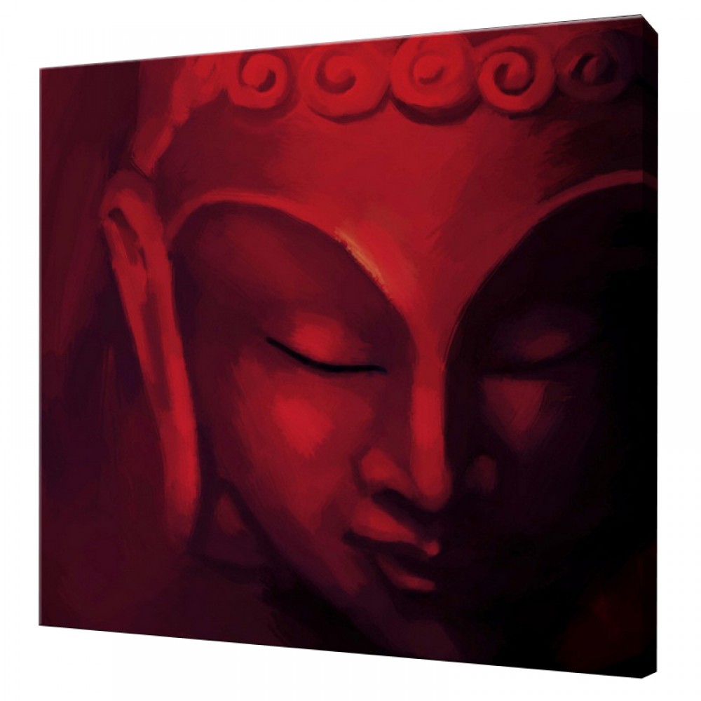 1000x1000 Red Buddha Painting - Red Buddha Painting