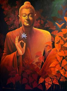 236x319 313 Best Buddha Images Buddha Painting, Oil - Red Buddha Painting