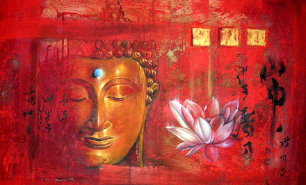 440x266 Sonboyvas - Red Buddha Painting