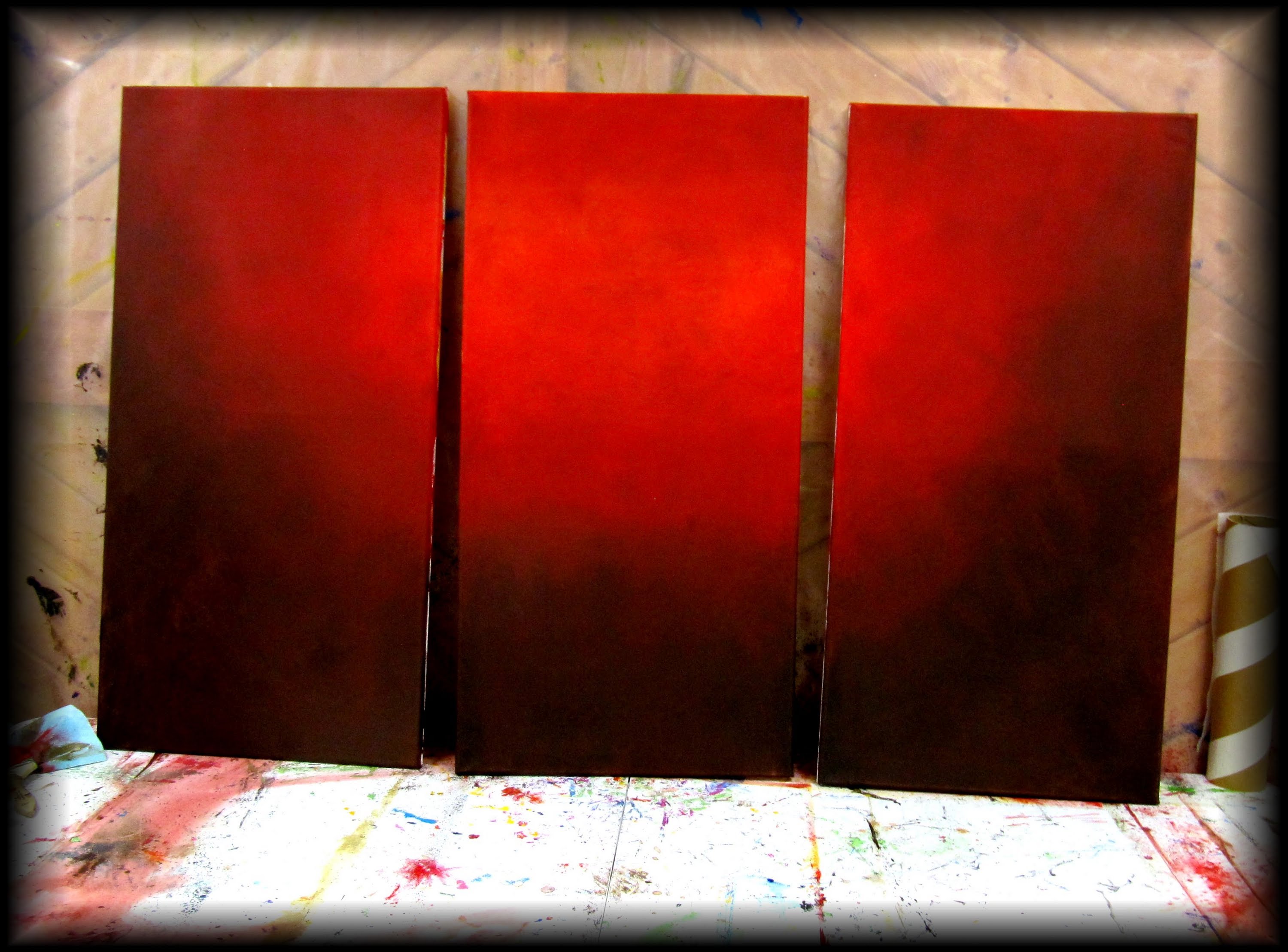 3000x2216 How To Paint A Vibrant Red Background - Red Canvas Painting