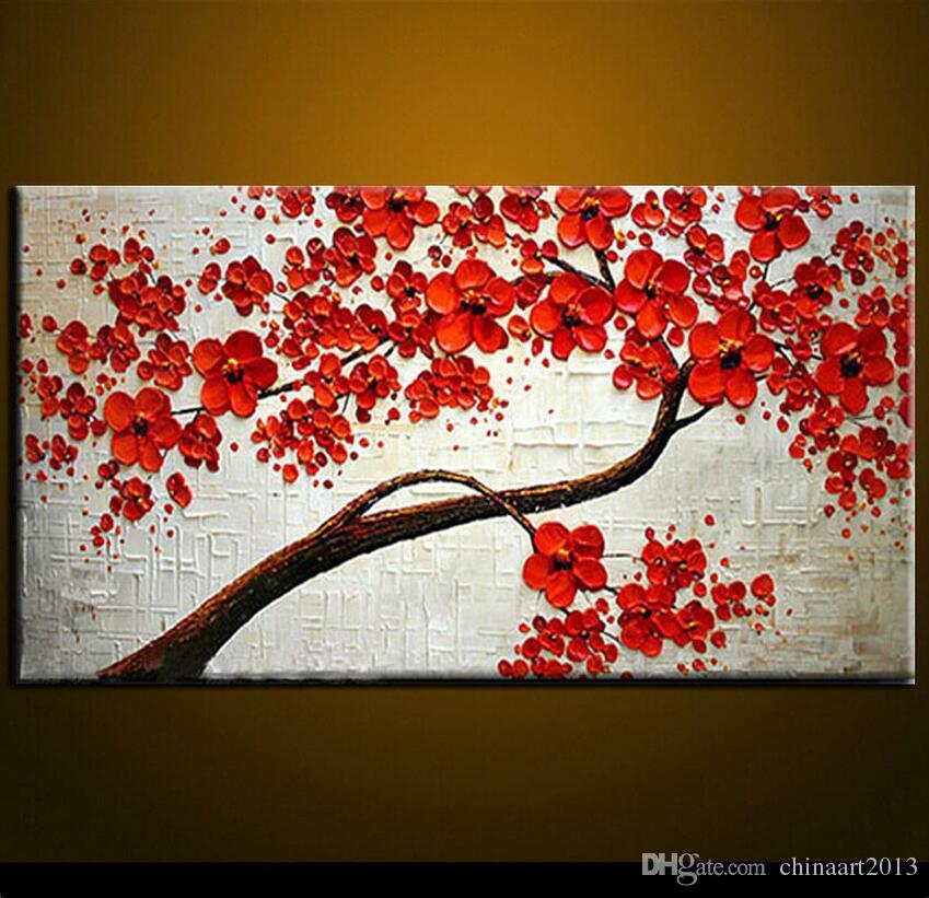 849x821 2018 Modern Abstract Canvas Art Wall Decor Oil Painting On Canvas - Red Canvas Painting