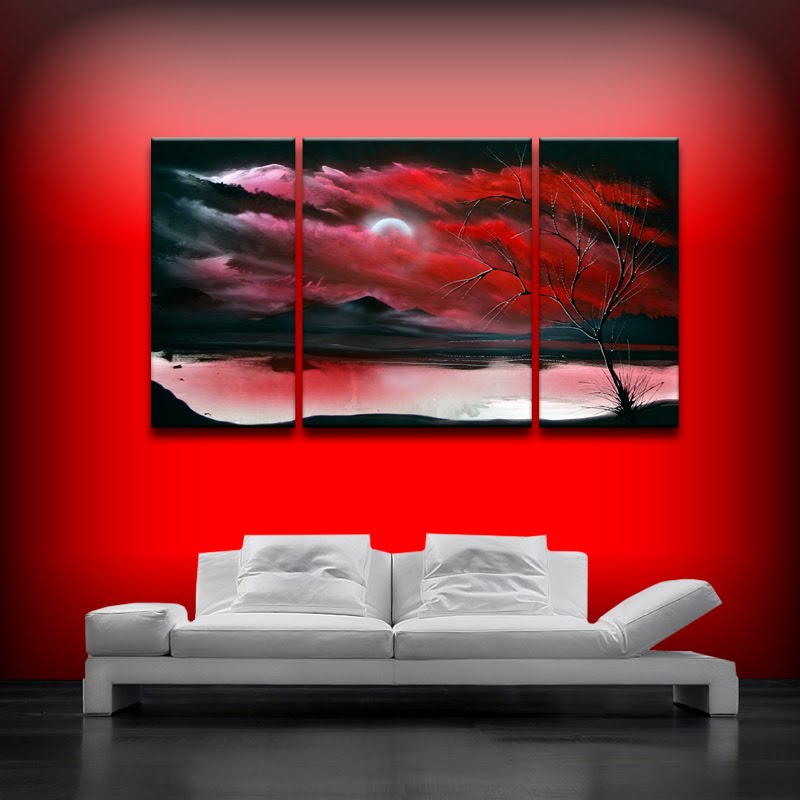 Red Canvas Painting at Explore collection of Red