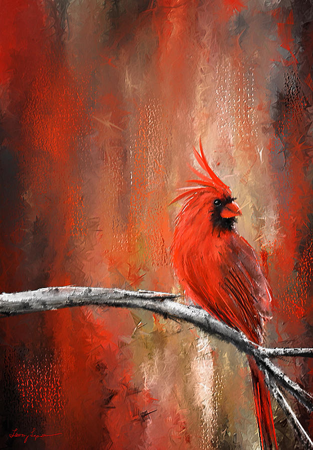 627x900 Radiance In Red - Red Cardinal Painting
