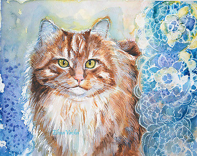 400x316 Cats And Kittens Collection On Ebay! - Red Cat Painting