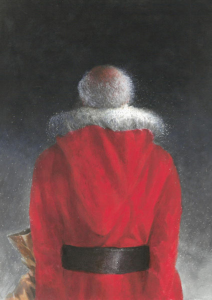 423x600 Man In Red Coat Painting By Lincoln Seligman - Red Coat Painting