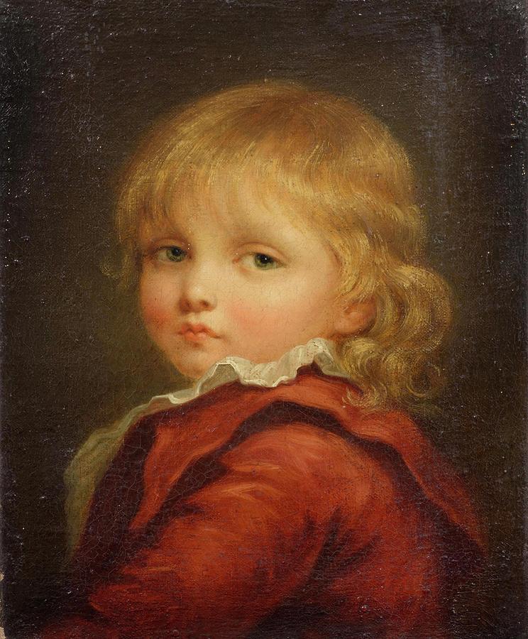 744x900 Portrait Of A Boy In A Red Coat Painting By Jean Baptiste Greuze - Red Coat Painting