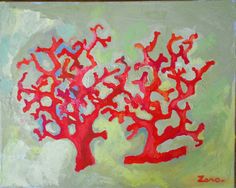 236x188 Red Coral Painting - Red Coral Painting
