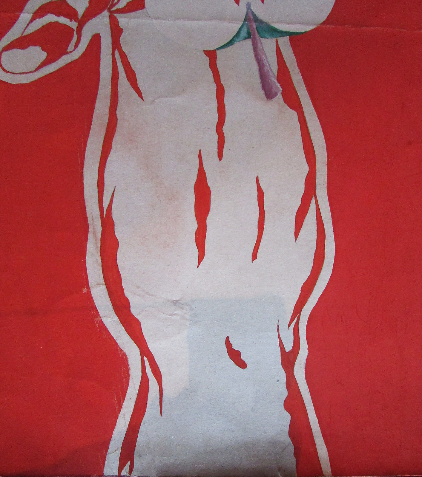 1413x1600 Original Painting Red Cross Blood Transfusion Apple Poster Design - Red Cross Painting