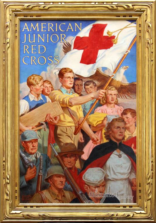537x768 Walter Beach Humphrey - Red Cross Painting