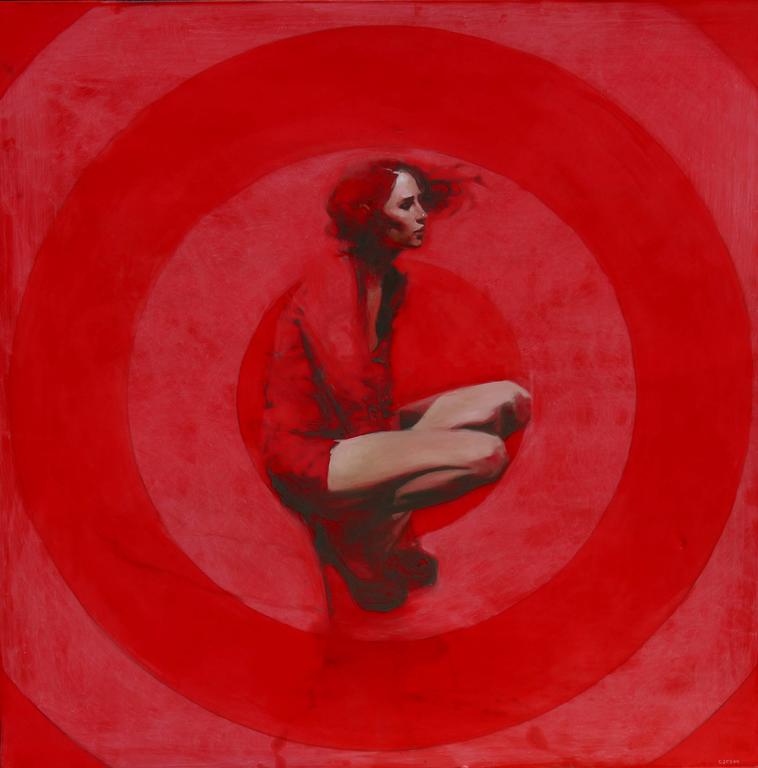 758x768 Michael Carson - Red Dot Painting