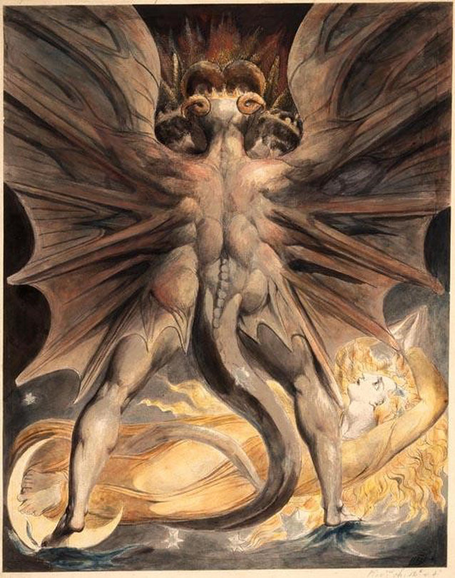 638x810 An Inspiration For Murder The Blakean Images In Popular Culture - Red Dragon Painting