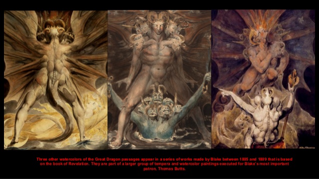 638x359 Blake, William, Featured Paintings In Detail (2) - Red Dragon Painting