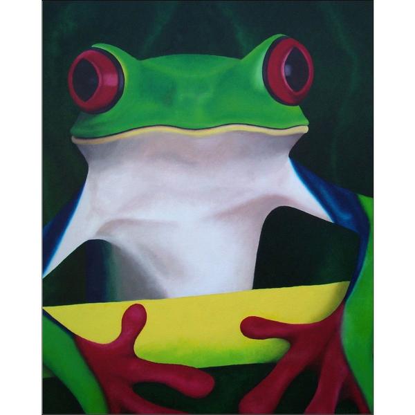 600x600 Red Eyed Tree Frog - Red Eyed Tree Frog Painting