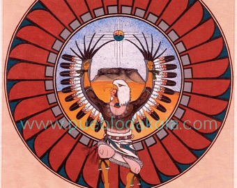 340x270 Red Feather Painting Etsy - Red Feather Painting