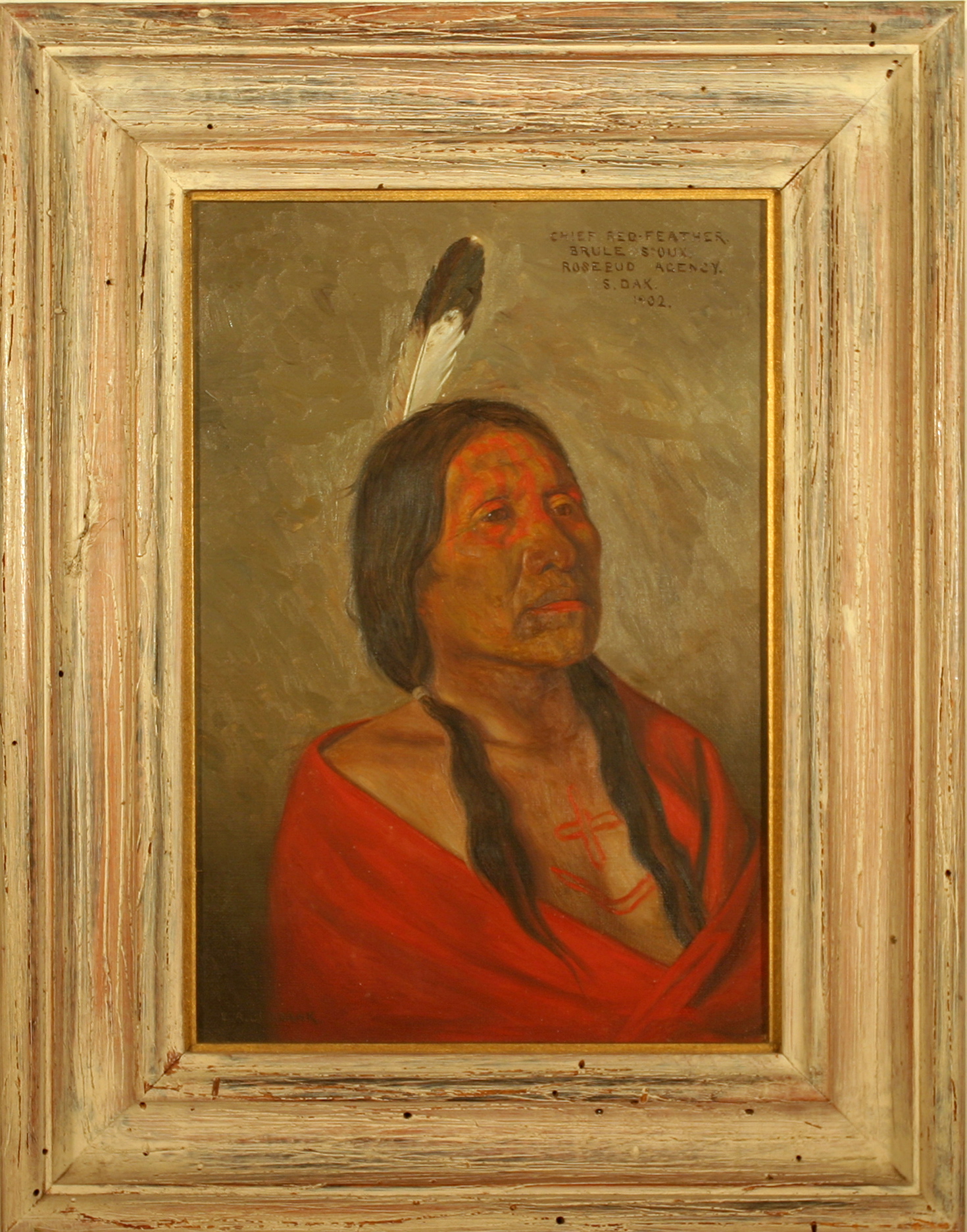 1470x1873 Chief Red Feather - Red Feather Painting