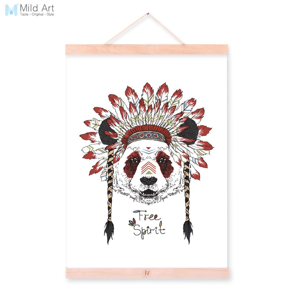 1000x1000 Face Ancient Indian Animal Red Feather Personalised - Red Feather Painting