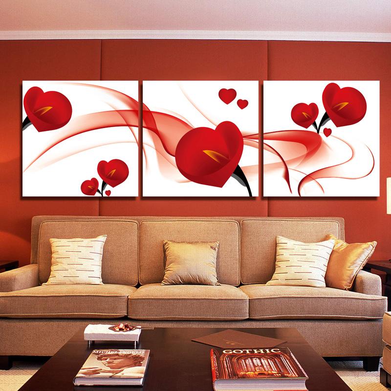 Red Flower Painting Canvas