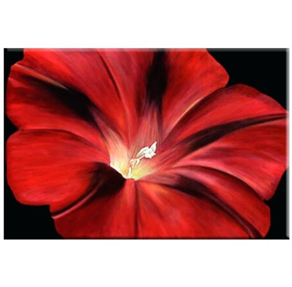 571x562 Red Flower Painting Illustration Oil Edubay - Red Flower Painting Canvas