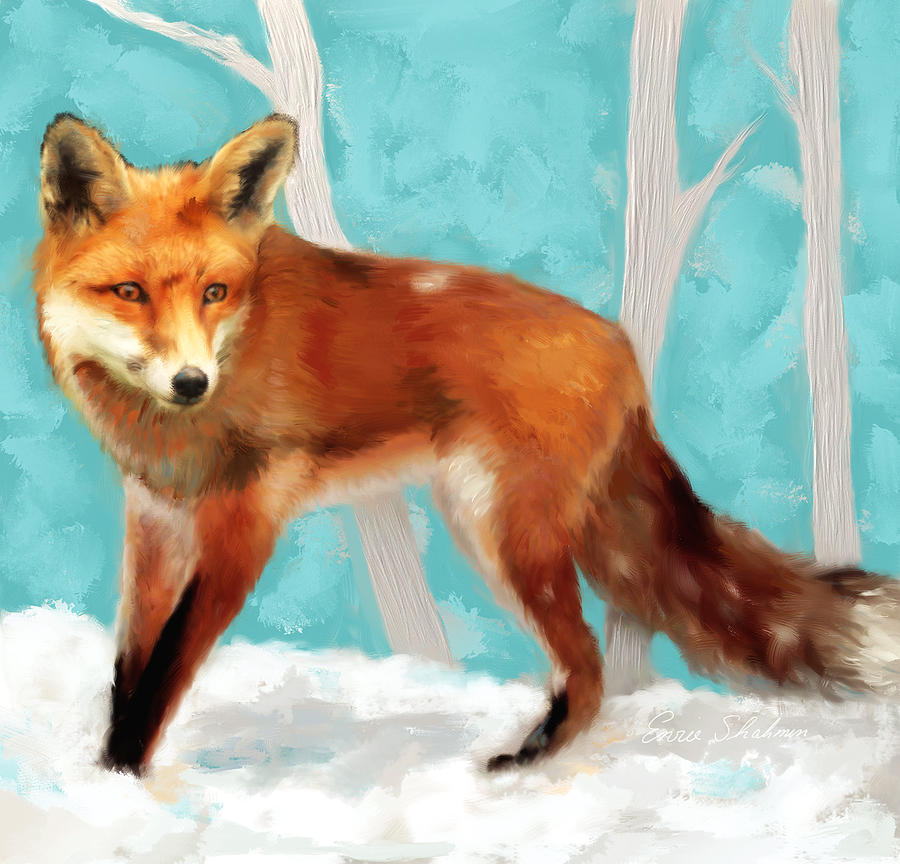 900x864 Red Fox Painting By Portraits By Nc - Red Fox Painting