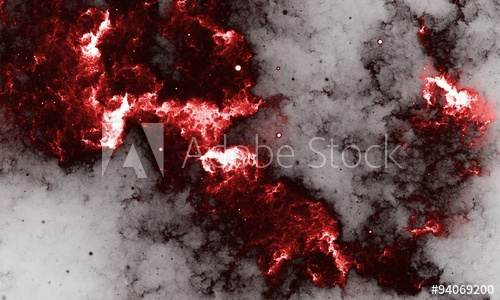500x300 Red Nebula - Red Galaxy Painting