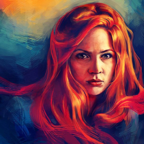Red Hair Painting