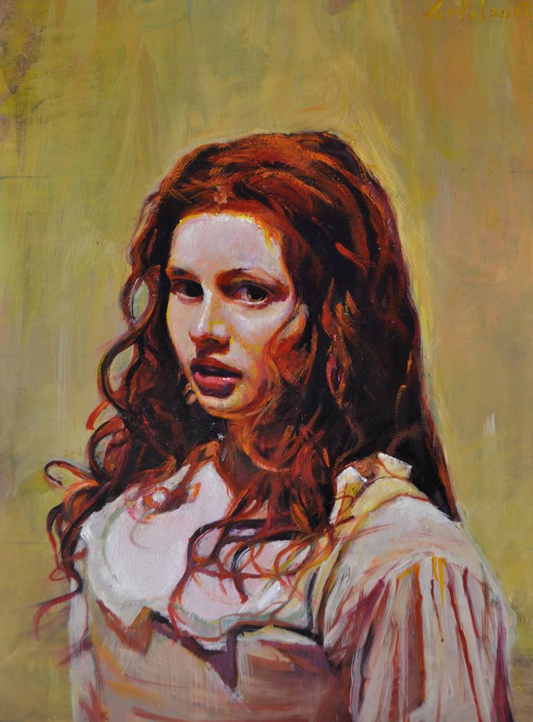 770x1042 Saatchi Art Red Hair Painting By Marco Ortolan - Red Hair Painting