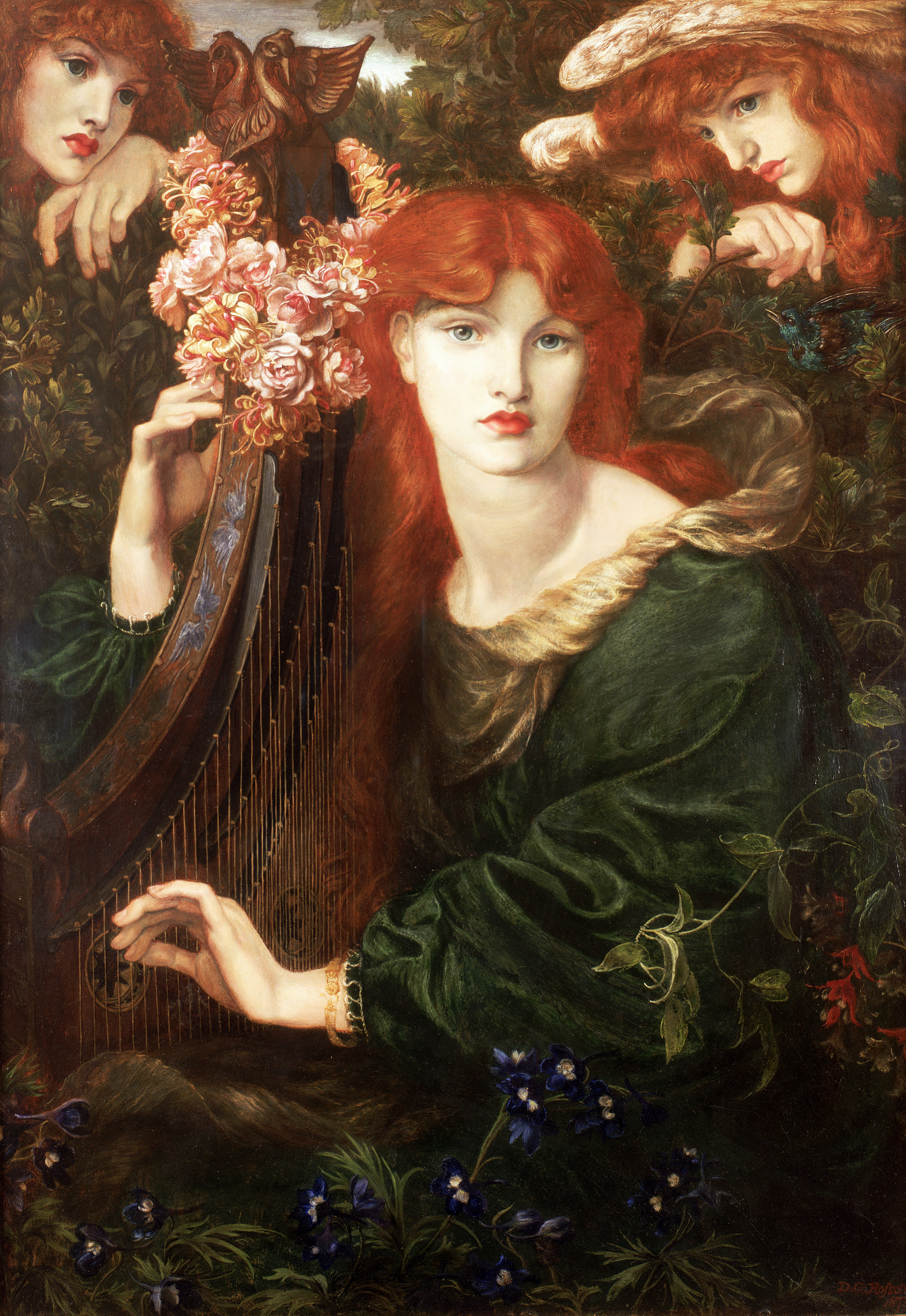 2438x3543 The History Blog Blog Archive Rossetti Didn'T Paint Botticelli - Red Hair Painting