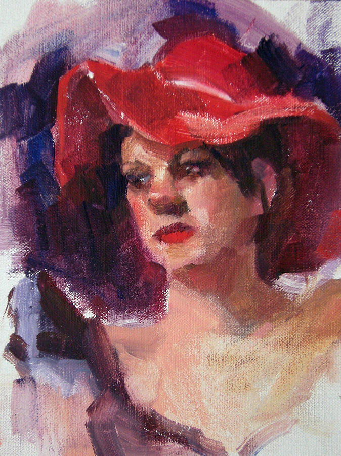 Red Hat Painting At PaintingValley Com Explore Collection Of Red Hat   Red Hat Painting 27 