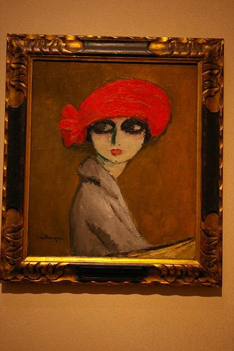 333x500 Girl In A Red Hat, Painting Houston Museum Of Art This Is - Red Hat Painting