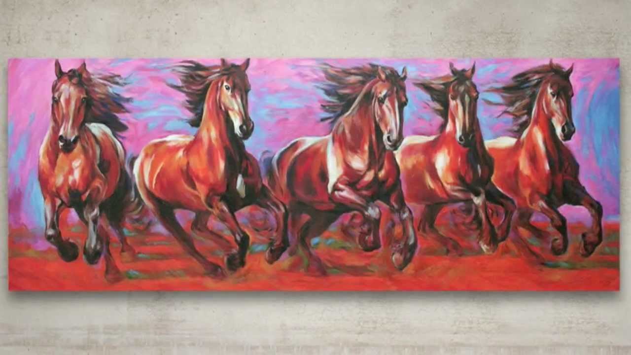 1280x720 Ever Wondered What The Running Horse Portrait Means Find Out Here - Red Horse Painting