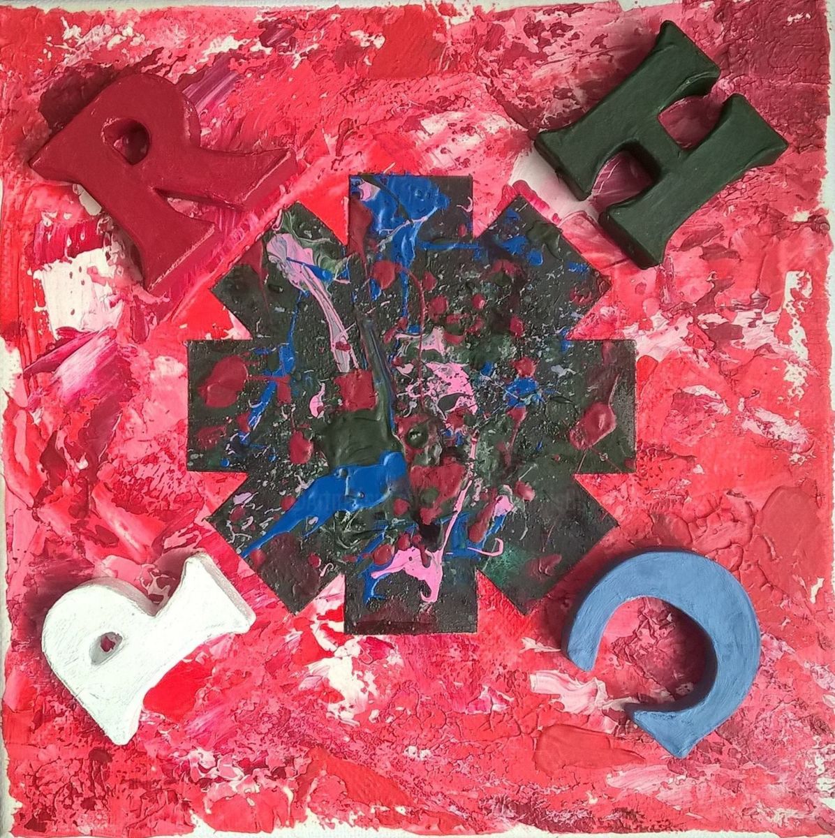 1196x1200 Red Hot Chili Peppers (Patrick Gomis) - Red Hot Chili Peppers Painting