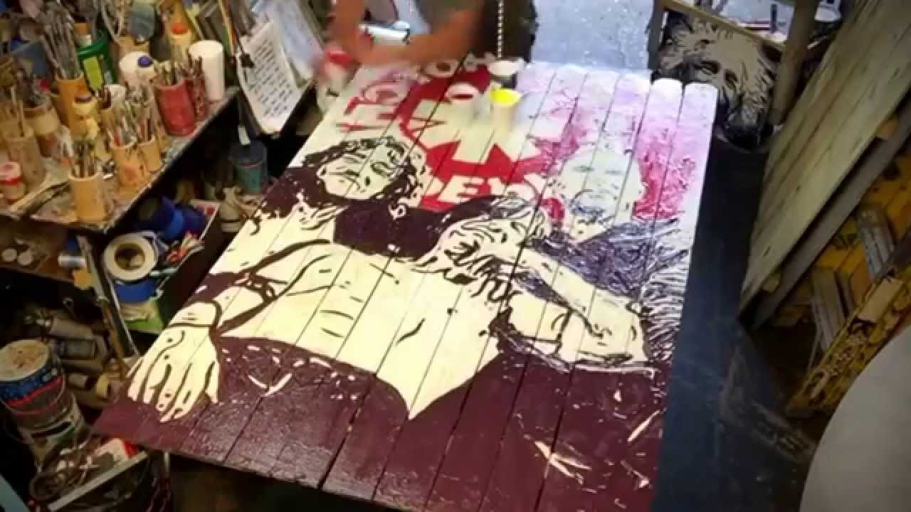 1280x720 Red Hot Chili Peppers Painting. - Red Hot Chili Peppers Painting