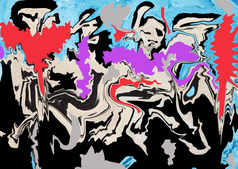 770x547 Saatchi Art Red Hot Chili Peppers Painting By Robert Margetts - Red Hot Chili Peppers Painting