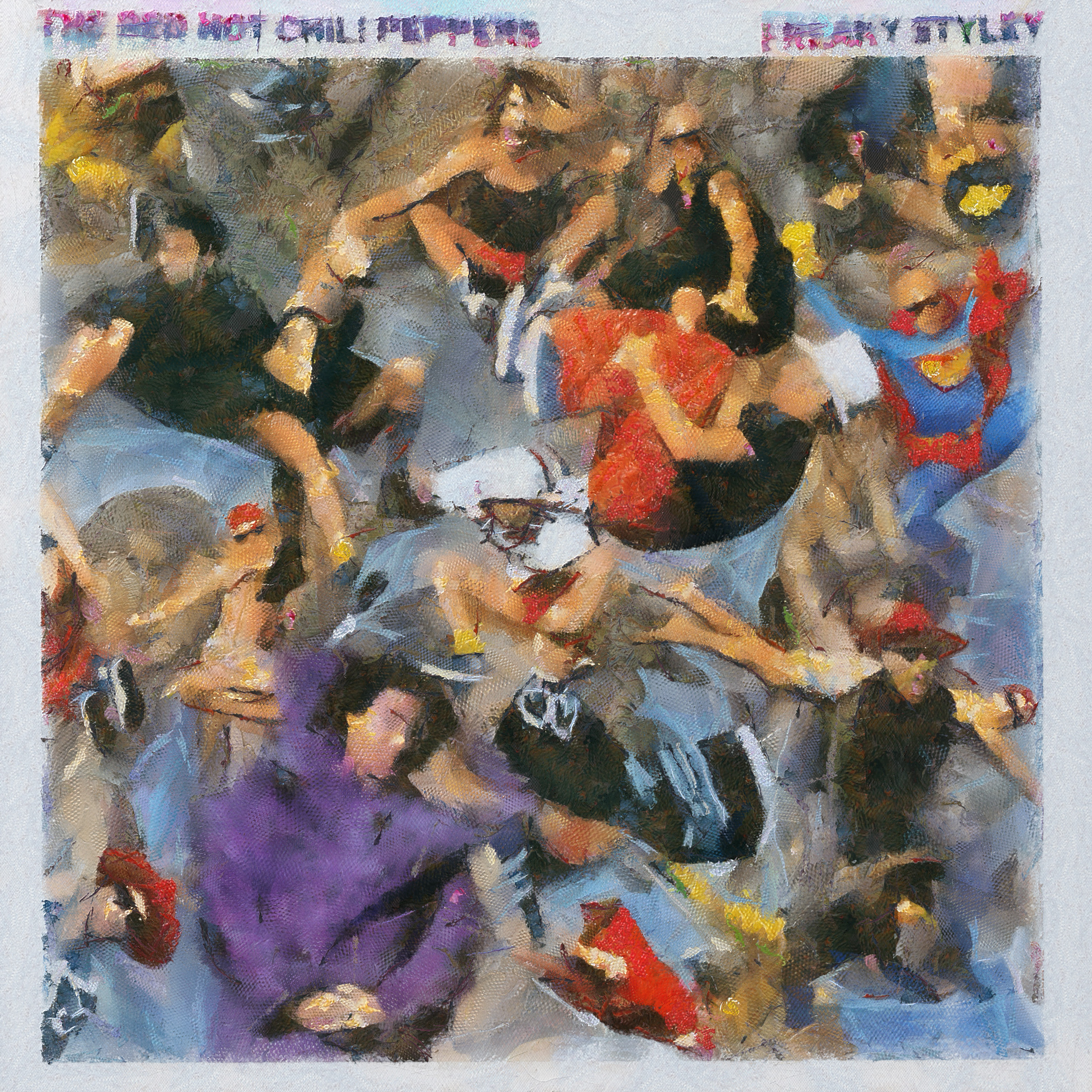 2400x2400 The Red Hot Chili Peppers Painted Infinityandstuff - Red Hot Chili Peppers Painting