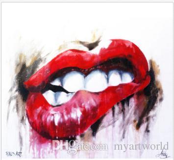 Red Lips Painting