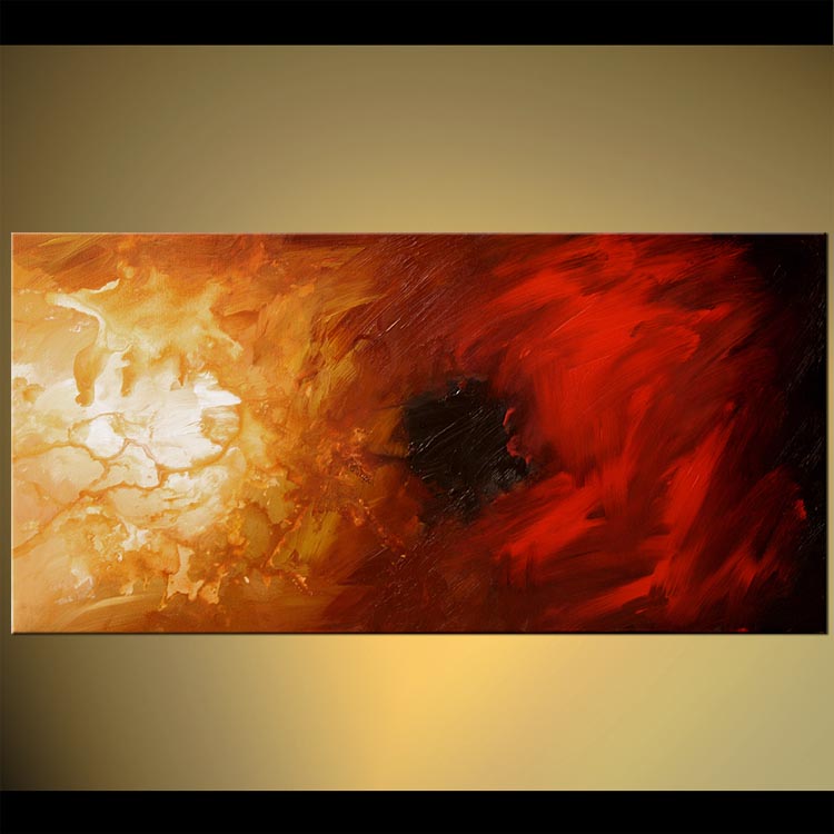 750x750 Painting - Red Modern Painting