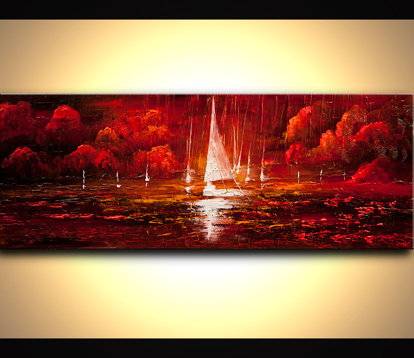 850x735 Painting - Red Modern Painting